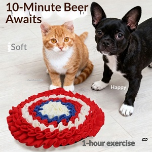<strong>Pet</strong> Sniffing <strong>Mat</strong> 35cm Round Breathable Bite-Resistant Puzzle Feeding Relief Sorting Anxiety Slow Feeding Training Blanket - Product Image 4