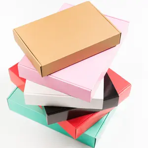 Regalo all'ingrosso della scatola di carta kraft con l'imballaggio del coperchio 10cm insalata bento da asporto scatole bianche nastro papier brown kraft box