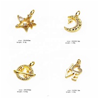 Pendentif en alliage de zircon en forme de cœur, d'étoile et de lune japonais 3D Paso Sico, accessoires de nail art DIY, breloques pendantes, décoration