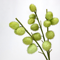 Série Verte : Accessoires en Soie Artificielle, Plantes, Feuilles, Bulbes d'Oignon Effet Givre, Agapanthus - Pour Usage Intérieur, Décoration de Bureau et Maison