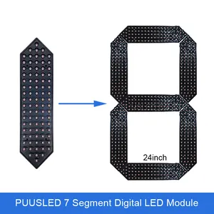 24 inch hot sale led digit display custom large 7 segment led module