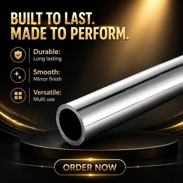 304/316L Seamless Stainless Steel Pipe Sch10-40 1/2"-24", Mirror BA Finish for Food & Chemical Industry