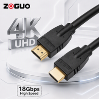 Câble HDMI 4K pour console de jeu, boîtier TV, moniteur, ordinateur portable, projecteur, home cinéma, ordinateur de bureau, prend en charge 18 Gbps HDR ARC 4K 60Hz
