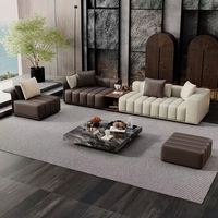 GEDO Mobilier moderne pour la maison Chesterfield Design Royal Ensemble de canapés en cuir de luxe pour le salon