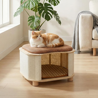 Coussin-lit d'été pour chat, partagé entre humain et chat, maisonnette pour chaton toutes saisons, tapis rafraîchissant en bois massif, accessoires pour chats