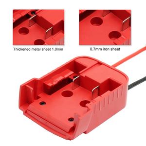 Adaptador de batería de rueda eléctrica de 30 amperios y 12AWG, batería M18 de iones de litio, enchufe de 2 pines con adaptador de fusible - Product Image 4