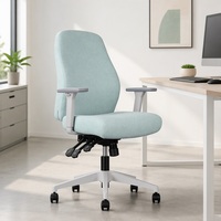 Nouvelle Chaise de Bureau Ergonomique Multifonctionnelle à Dossier Mi-haut en Maille, Pivotante et Réglable