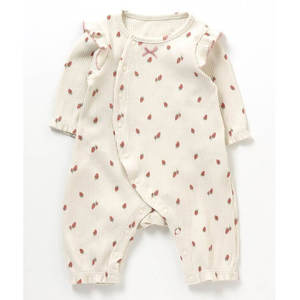 Barboteuse en bambou biologique de couleur unie pour bébé grenouillère écologique pour <span class=keywords><strong>nouveau</strong></span>-<span class=keywords><strong>né</strong></span> grenouillère à boutons durable avec poche <span class=keywords><strong>kangourou</strong></span> pour bébé - Product Image 1