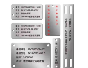 Plaques signalétiques en aluminium anodisé, étiquettes métalliques sérigraphiées, modernes personnalisées, plaques signalétiques moulées - Product Image 4