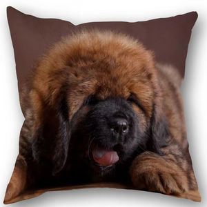 Personnalisé Caucasien Berger <span class=keywords><strong>Chien</strong></span> Taie D'oreiller Coton Lin Tissu Carré Fermeture Éclair Taie D'oreiller 45X45cm De Mariage Décoratif Taie D'oreiller - Product Image 1
