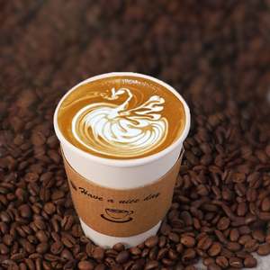 Disposable Kraft Paper Cup Sleeves Eco-friendly Coffee Corrugated Paper Cup Sleeves Milk Tea Paper Cups Sleeve for Hot Drinks - Product Image 6