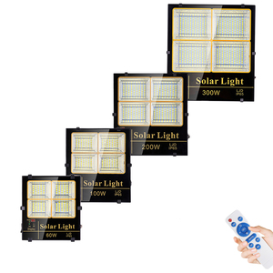 Phản xạ năng lượng mặt trời ngoài trời IP65 ấm + Trắng năng lượng mặt trời có thể sạc lại Powered đèn Đèn 100W 200W 300W lũ năng lượng mặt trời dẫn ánh sáng - Product Image 2