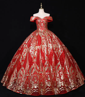 Robe de soirée à épaules dénudées