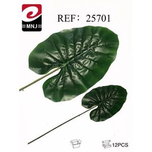 MNJ Artificial Leaves 25701 Green Plant Decor 12Pcs - Product Image 3