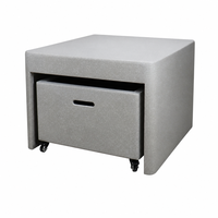 Ensemble de table de barbecue MGO 2 en 1 avec roues et écran anti-étincelles, design moderne, mobilier d'extérieur pour jardin et terrasse