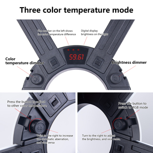 FOSOTO Đèn Studio Điều Chỉnh Được 6 Cánh Tay 90W Đèn Ngôi Sao RGB Có Giá Đỡ Đèn Vòng Để Chiếu Sáng Chụp Ảnh Tiktok Phát Trực Tiếp - Product Image 4