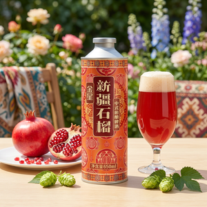 [<span class=keywords><strong>Tienda</strong></span> <span class=keywords><strong>Oficial</strong></span>] Cerveza Artesanal China KINGSTAR Pomegranate, 650 ml * 6 Latas, 4.1% ABV, para Fiestas y Bares - Product Image 3