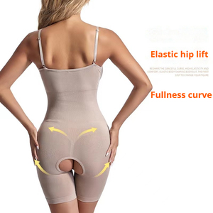 ชุดรัดรูปไร้ตะเข็บเอวแบบเปิดเป้าสำหรับผู้หญิงชุดรัดรูปเต็มตัวแนบเนื้อรัดรูปสำหรับผู้ใหญ่ - Product Image 4