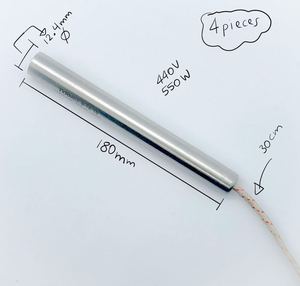 CE Certified 220V 380V 300W 10*80mm Industrial Stainless Steel Cartridge <b>Heater</b> Single Ended Heating Rod for Packaging Machine - Product Image 1
