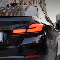 Para BMW Serie 5 F10 F18 2011-2017, Actualización 2023, Estilo G30, Conjunto de Luces Traseras LED Secuenciales Dinámicas de Color Negro Ahumado