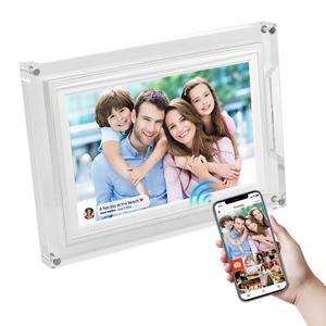 กรอบรูปดิจิตอลอะคริลิค กรอบรูปดิจิตอล WiFi หน้าจอสัมผัส หมุนภาพอัตโนมัติ 32GB ส่งรูปภาพ วิดีโอ จากแอปพลิเคชันบนโทรศัพท์ของคุณ - Product Image 1