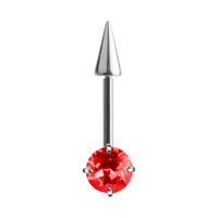 Piercing en titane ASTM F136 avec cristal en forme de trèfle, pour lèvre, oreille, sourcil, bijoux de piercing corporel, en stock, vente en gros, fournisseur OEM
