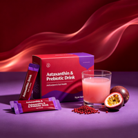 Private Label Astaxanthine Prebiotische Vaste Drinkpoeder 5g Sachet Gemengd Gefermenteerd Fruit & Groente Poeder OEM