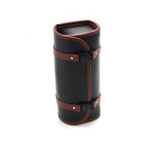 MJMOTO-Sac à Outils Rétro en Cuir pour Fourche Avant de Moto, Fourche, Guidon, Spacieux, Étanche, Bagages