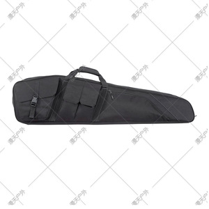 Sac tactique noir de 19 pouces pour la chasse en plein air, avec poche zippée, poignée souple unisexe - Product Image 2