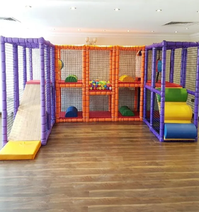 Mới màu trắng xám trung tính Pastel trẻ em di động leo lên thiết bị trong nhà cho thuê sự kiện mềm chơi bên mềm chơi Thiết bị chơi mềm khung chơi mềm - Product Image 6