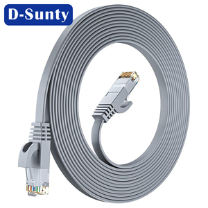 สายแพทช์ UTP แบบแบน Cat6 แบบเสียบใช้งานได้ทันที 1-30 เมตร Rj45 1Gbps ปลอกหุ้ม PVC คุ้มค่า ประหยัด สำหรับเครื่อง POS สแกนเนอร์ และเครื่องบันทึกเงินสด - Product Image 6