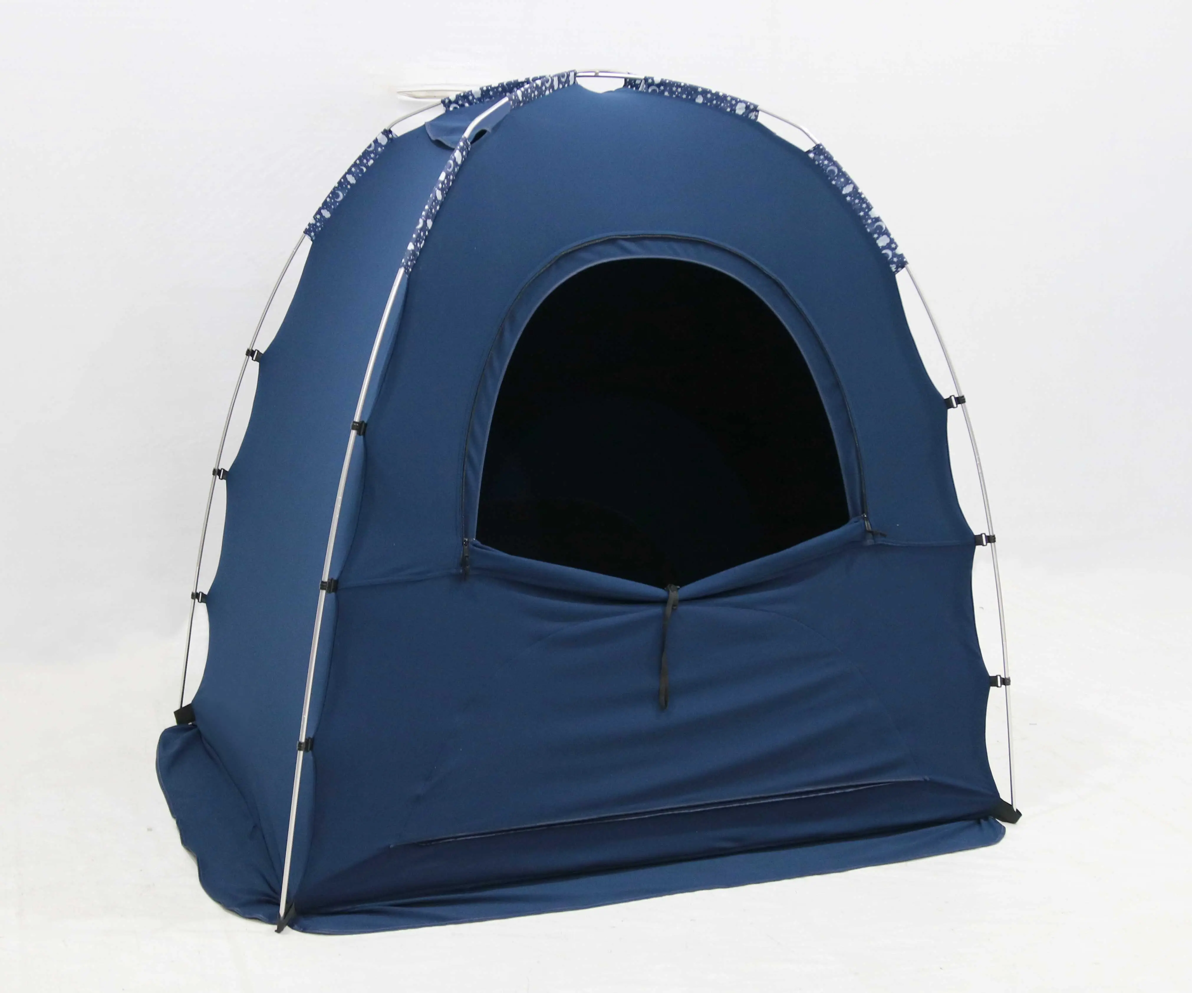 Hot Dengdao Outdoor Indoor Hoes Sensorische Draagbare Blauwe Zwarte Custom Ademende Kinderen Stof Verduistering Slaap Baby Tent