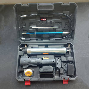 Pistolet à graisse électrique haute pression Pistolet à beurre automatique portable pour pelle de qualité industrielle Nouvelle arrivée <span class=keywords><strong>Batterie</strong></span> Grand arbre - Product Image 4