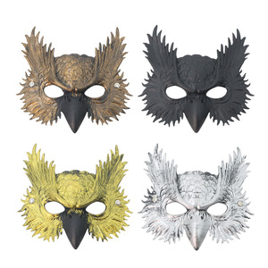 Masque de Hibou DIY pour Halloween, Spectacle, Enfants, Adultes, Fête, Déguisement, Demi-Masque, Accessoires - Product Image 6