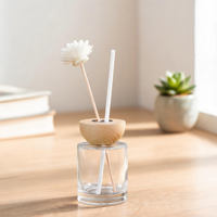 Capuchons distributeurs en bois personnalisés à faible MOQ avec couvercle torsadé pour diffuseur d'huile capillaire et diffuseur à bâtonnets pour la maison, le salon et le spa