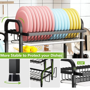 <span class=keywords><strong>Escurridor</strong></span> <span class=keywords><strong>de</strong></span> <span class=keywords><strong>Platos</strong></span> <span class=keywords><strong>de</strong></span> 2/<span class=keywords><strong>3</strong></span> Niveles para Encimera <span class=keywords><strong>de</strong></span> Cocina, Estante para Secar <span class=keywords><strong>Platos</strong></span> y Tazones, <span class=keywords><strong>Escurridor</strong></span> Grande <span class=keywords><strong>de</strong></span> Acero Inoxidable, Organizador <span class=keywords><strong>de</strong></span> Almacenamiento para Encimera - Product Image 5