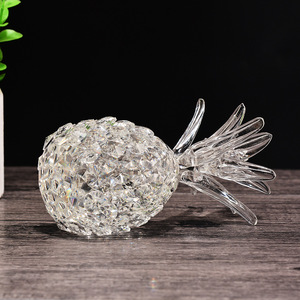 Crystal Pineapple <b>Ornament</b> Transparent Cut Glass Home Decoration Entryway Cabinet Decor Auspicious Gift - Product Image 4