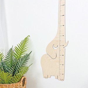 Niños niño elefante pared <span class=keywords><strong>madera</strong></span> <span class=keywords><strong>medidor</strong></span> altura medición regla crecimiento tabla guardería decoración baby shower nuevo regalo para Padres - Product Image 1