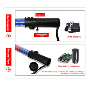 <span class=keywords><strong>Segnale</strong></span> di traffico portatile di alta qualità di bastone rosso LED Flash di luce solare alimentato in plastica per PC di avvertimento per uso <span class=keywords><strong>stradale</strong></span> - Product Image 4