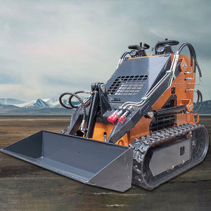 Penggunaan rumah roda/Crawler pemuat bensin/mesin Diesel Joystick hidrolik operasi Mini selip Steer <span class=keywords><strong>Loader</strong></span> dengan lampiran - Product Image 1
