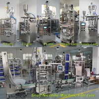 Machine d'emballage de snus en poudre à 6 voies, haute vitesse, entièrement automatique, pour le conditionnement de sachets de snus oral