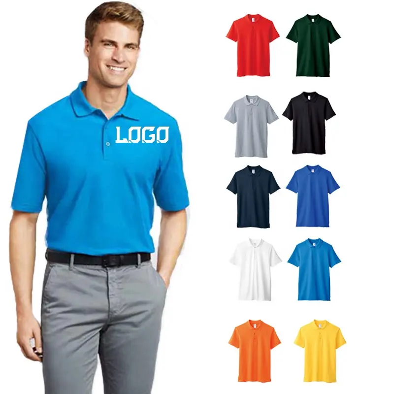 CT0004 उच्च गुणवत्ता 100 कपास आकस्मिक स्वनिर्धारित लोगो वर्दी सादे गोल्फ रिक्त टी शर्ट महिला Mens पोलो शर्ट