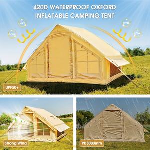 เต็นท์ตกปลาน้ำแข็งแบบเป่าลมสำหรับงานหนัก กันน้ำและกันลม พร้อมพื้นสำหรับผู้ประกอบการทัวร์ตกปลาเชิงพาณิชย์ - Product Image 4