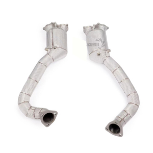 High Flow SS304 Downpipe <strong>Exhaust</strong> with Thermal Insulation Hood Protective <strong>Sleeve</strong> for Porsche 718 GTS 4.0 2018-23 - Product Image 4
