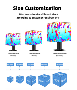 Hot Product <strong>Wall</strong> Mounted Shop Logo Indoor Outdoor P2.5 Magic Cube Wifi 4g Led Rubik's Led Cube Display Screen GOB - Product Image 4