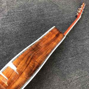 Custom Dreadnought D Cuerpo Tapa de abeto macizo KOA Wood <span class=keywords><strong>Back</strong></span> Side Cutaway Guitarra acústica - Product Image 3