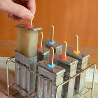 Moule à sucettes glacées en acier inoxydable personnalisé Moule à sucettes glacées DIY