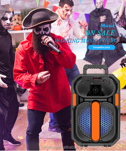 ลำโพงบลูทูธกำลังสูง 10W สำหรับคาราโอเกะ ปาร์ตี้กลางแจ้ง ลำโพงพกพาขนาดเล็ก ลำโพง RGB ลำโพงโฮม KTV เสียงคุณภาพสูง ซับวูฟเฟอร์พกพา - Product Image 5