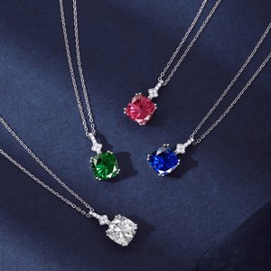Rétro français S925 argent Sterling luxe Banquet femmes fête <span class=keywords><strong>des</strong></span> mères <span class=keywords><strong>personnalisé</strong></span> et fils collier pendentif - Product Image 5