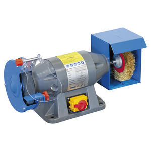 Amoladora combinada profesional Fervi de 200 mm con doble rueda para pulir y afilar metales - Product Image 1